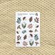 Naklejki leśne - arkusz 20 botanicznych naklejek do journalingu i scrapbookingu, kolaż papierowy A6