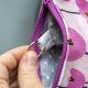 Etui na klucze z różowego weluru w tulipany – handmade