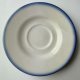 Talerzyk Spodek Tułowice Porcelit PRL Vintage niebieski ombre Retro Polski Design
