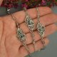 Bransoletka regulowana labradoryt zielony wire wrapping, stal chirurgiczna,