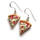 Wiszące Śmieszne Kolczyki Pizza