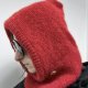 Ręcznie robiona balaclava miękki kapturokomin czapka z alpaką