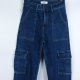 Monday Premium Denium jeans cargo proste nogawki / S
