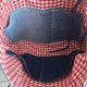 Torebka jeansowa z upcyclingu Torba Shopper w grzybki