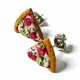 Małe Kolczyki Sztyfty Pizza