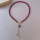 Czerwony choker z sercem
