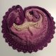 Narzutka / chusta half-circle Wildberry / kolory fioletu