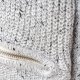 oryginalny Sweter golf melanż z wełną