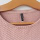 wygodny Sweter pudrowy róż bawełna Freequent luźny
