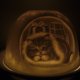 PORCELANOWY LAMPION KOTKI