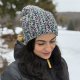 Kolorowa czapka beanie wełniana z alpaką – ręcznie wykonana w Polsce