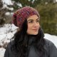 Kolorowa czapka beanie wełniana z alpaką – ręcznie wykonana w Polsce