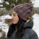 Kolorowa czapka beanie wełniana z alpaką – ręcznie wykonana w Polsce