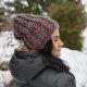 Kolorowa czapka beanie wełniana z alpaką – ręcznie wykonana w Polsce