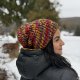Kolorowa czapka beanie wełniana z alpaką – ręcznie wykonana w Polsce