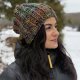Kolorowa czapka beanie wełniana z alpaką – ręcznie wykonana w Polsce