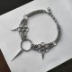 Choker chainmaille z O-ringiem i kolcem ze stali edgy beast gothic industrial unisex