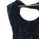 VERO MODA welurowa sukienka bufki velvet 42 XL
