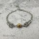 Bransoletka chainmaille - hematyt
