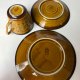 Zestaw śniadaniowy Chodzież Ira Józef Wrzesień porcelit PRL lata 60-70 Vintage