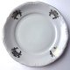 Talerz deserowy Wałbrzych PRL lata 60-70 porcelana złocenia vintage Polski Design