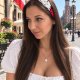 Biało-Czerwona Opaska Szydełkowa Polska Patriotyczna 11 Listopada Handmade rozmiar L