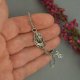 Bransoletka regulowana labradoryt złoty 2 wire wrapping, stal chirurgiczna