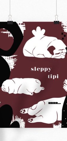 MOPSIE LATO, MOPS SYPIALNIANY – PLAKAT (40x50)