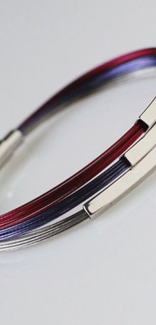 Denim Bordo Szarość v Silver