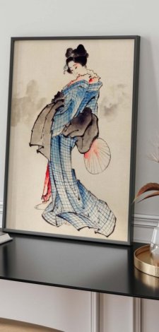 Plakat gejsza - sztuka japońska 40x50 cm