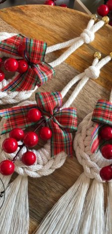 Choinkowe ozdoby / świąteczne przywieszki 5 szt