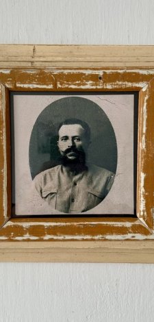 Vintage - Ecru Ramka - stare drewno