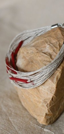 Bransoletka boho sznurkowa