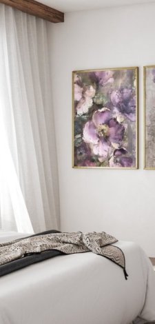 ZESTAW PLAKATÓW 2cz 50x70 cm Kwiaty w pastelach (set161)