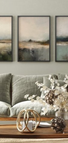 ZESTAW PLAKATÓW 50x70 cm, Abstrakcyjny pejzaż (set164)