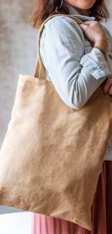 Karmelowa shopperka