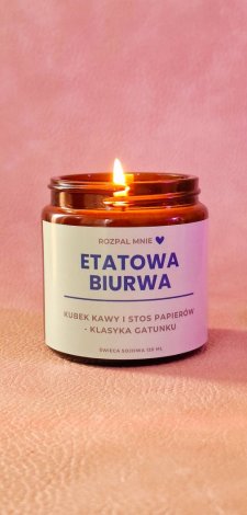 Świeczka sojowa ETATOWA BIURWA