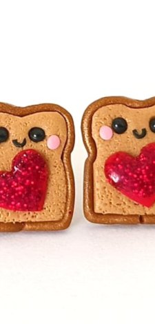 Słodkie Kolczyki Tosty z Dżemem