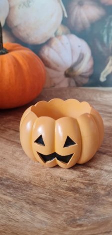 Świecznik dynia halloween mała jesień