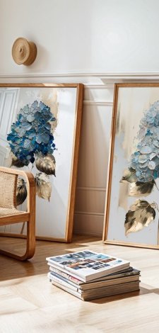 ZESTAW PLAKATÓW 2cz 40x50 cm Hortensje  (set237)