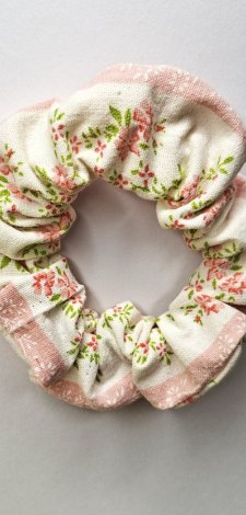 Scrunchie Gumka do Włosów Romantyczne Kwiaty
