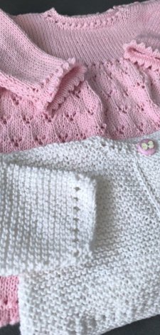 Komplet niemowlęcy "Różowa kokardka"