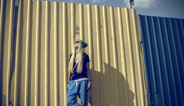 LONG PANTS UNISEX 2 BUTTONS spodnie dresowe długie - Niebieskie