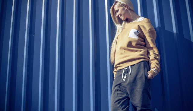 LONG PANTS 5 BUTTONS UNISEX spodnie dresowe długie - Szare