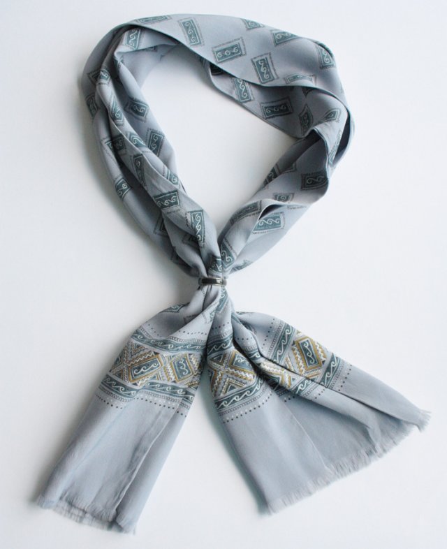 Jedwabny podwójny szal