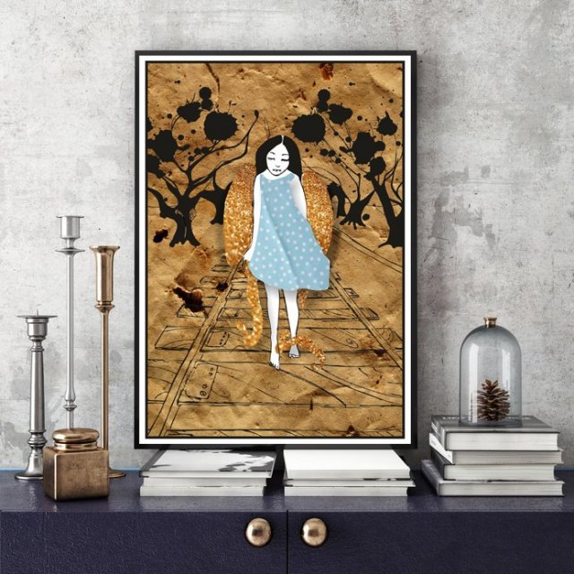 Spacer Anioła... art print