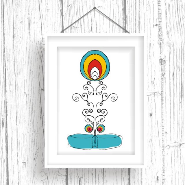 Ornament Folklorystyczny... art print