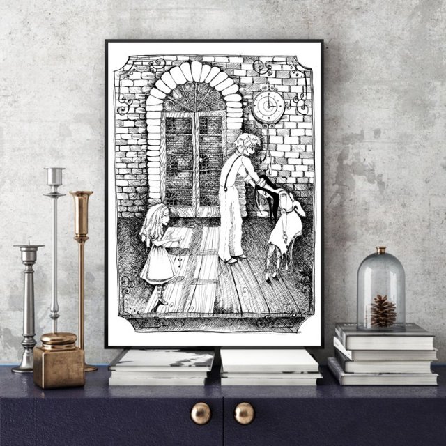 Mechaniczne Dzieci... rysunek piórkiem