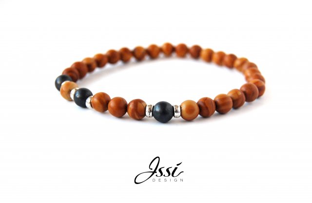 bransoletka męska SIMPLE STONES ( jaspis & hematyt)