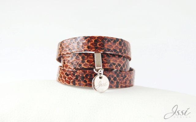 DARK BROWN SNAKE BELT